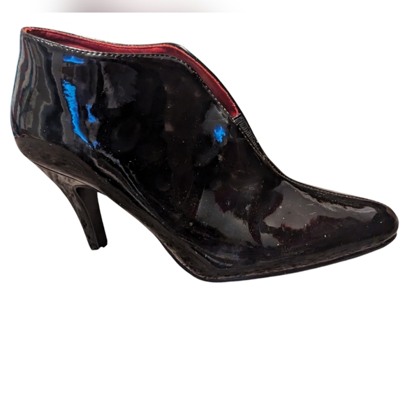 Diba Patent Black Ankle Boots size 8 - Picture 5 of 8
